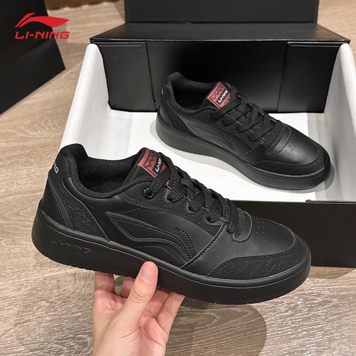 李宁元宝v3男鞋板鞋官方正品低帮透气运动潮牌百搭潮鞋休闲黑色鞋