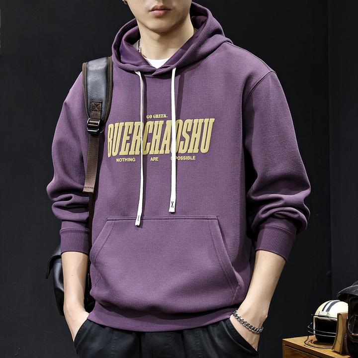 MR.MUDI/穆迪先生2025新款美式重磅连帽印花卫衣男士潮牌休闲大码