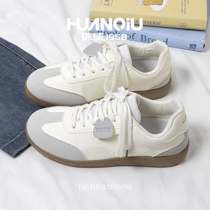 环球轻便内增高德训鞋男2025新款秋季运动休闲板鞋秋季百搭鞋子男