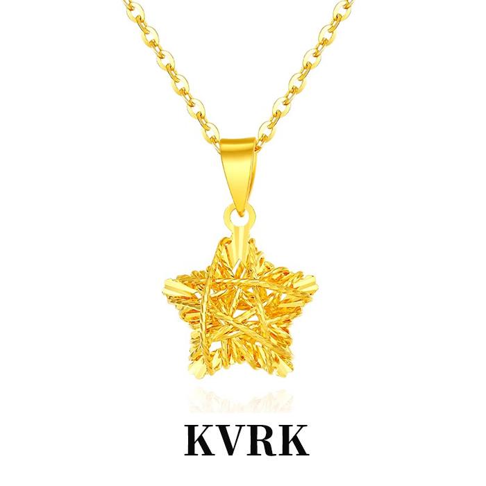 坠链均925银 恒星之印项链时尚气质金色纯银礼物送女友