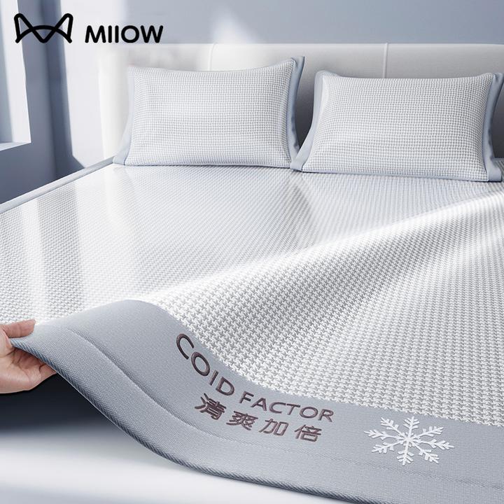 冰丝凉席夏天专用2025新款两用藤席竹席夏季清凉可机洗水洗床笠