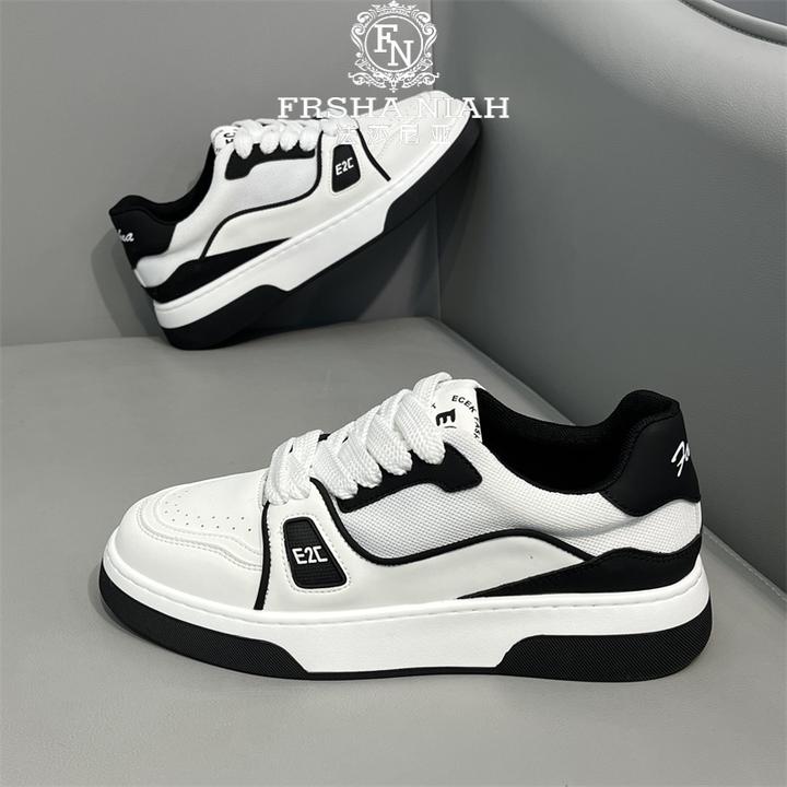 法莎尼亚新款舒适板鞋轻奢耐磨轻便防滑百搭男鞋增高软底休闲鞋