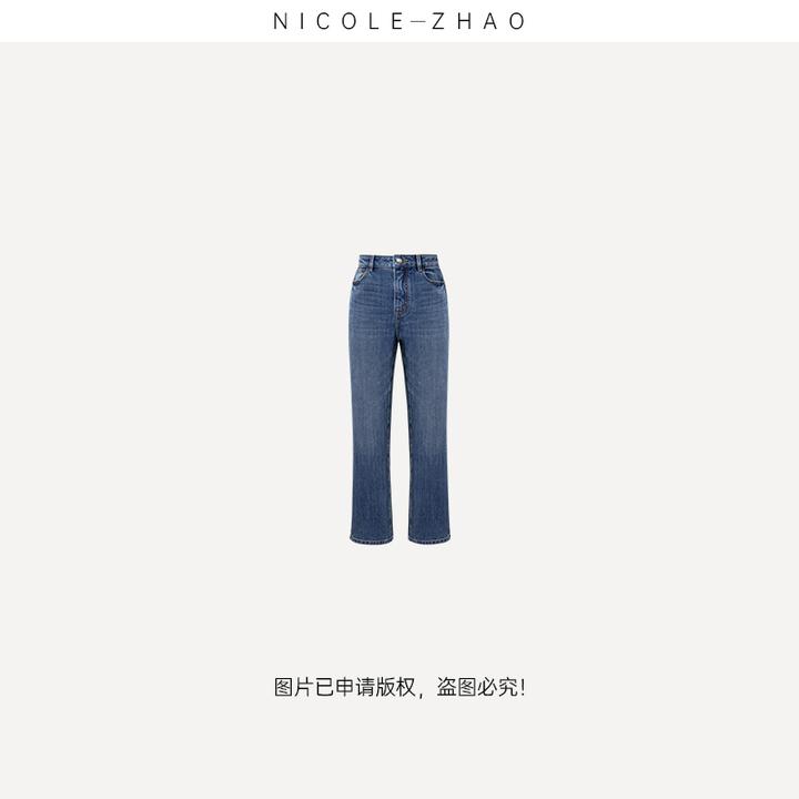 4NKN129【贵姐NICOLE】土耳其进口面料设计师高端定制初恋牛仔裤