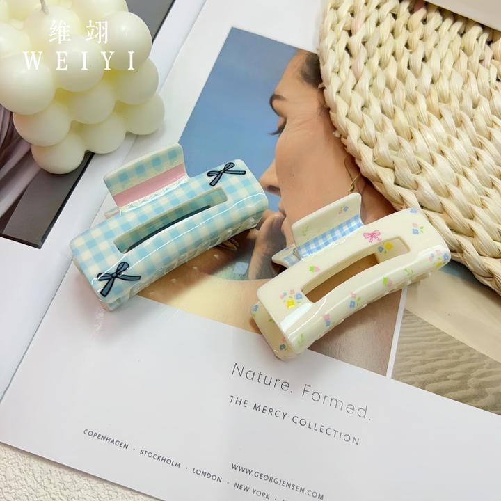 抓夹法式简约发夹少女心发卡日韩女原创设计边夹甜美