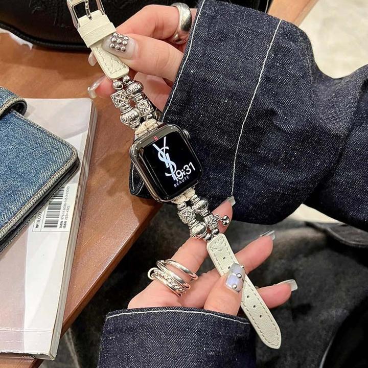 【氛围感】适用苹果表带真皮iWatch s11腕带Apple watch女款手表s10