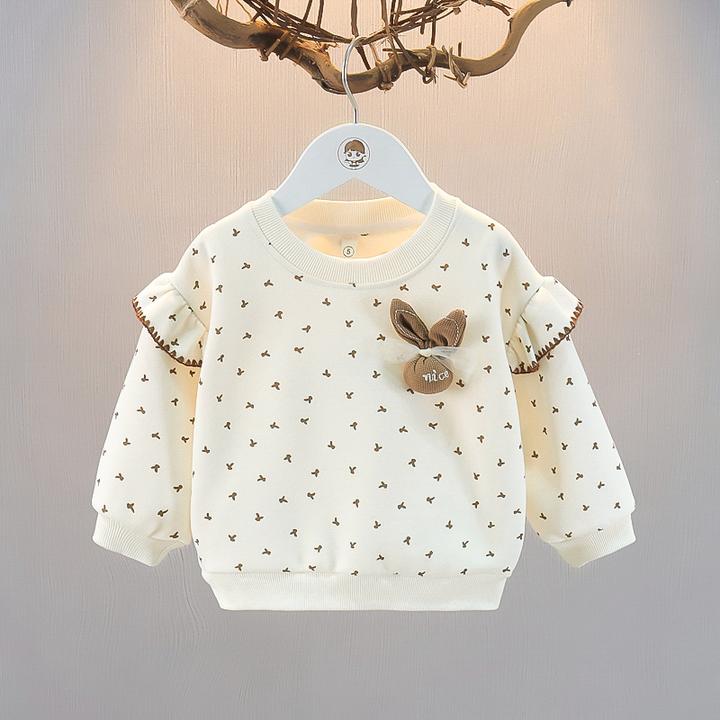 女童卫衣春装2025新款洋气女宝宝上衣儿童长袖打底衫春秋款小童装