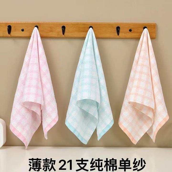 薄款纯棉洗脸毛巾柔软吸水不掉毛成人儿童学生宿舍洗澡全棉擦手巾