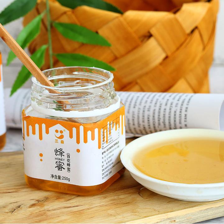百花蜂蜜 8罐装官方正品正宗农家自产液态土蜂蜜可冲泡调味天然