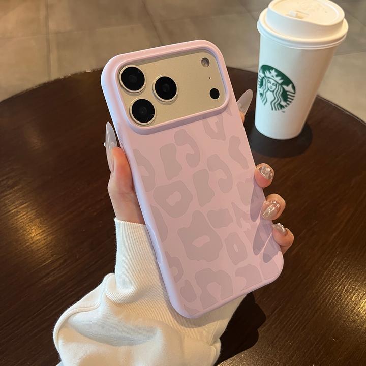 AI拍照按键全包适用于苹果17pro手机壳豹纹液态硅胶ins风网红同款