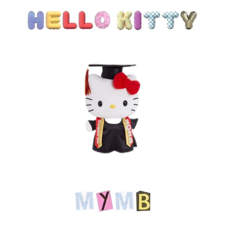 【美版正品】博士帽毕业季Kitty公仔