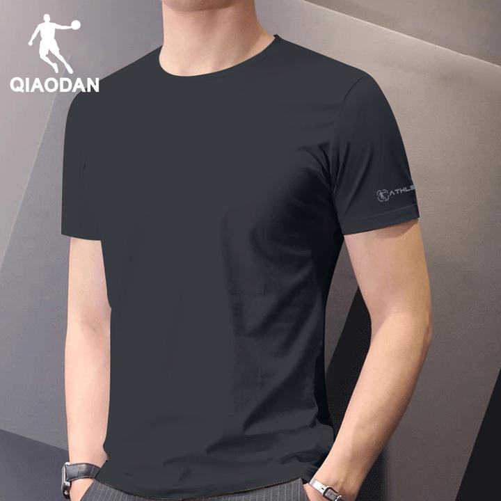 乔丹冰丝短袖T恤男装2025新款夏季男士速干衣薄款官方正品运动服