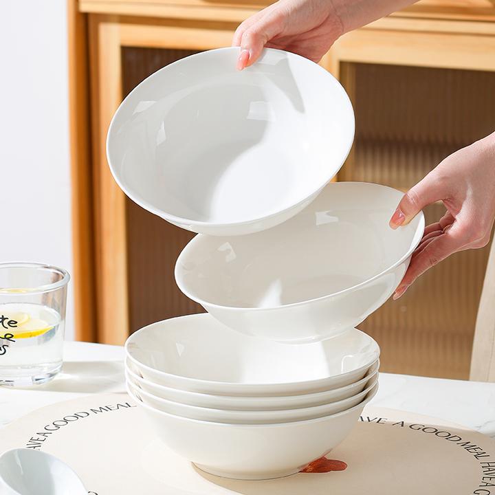 陶瓷斗碗大面碗汤碗嗦粉碗大碗圆碗高温大号斗笠碗家用简约加厚碗