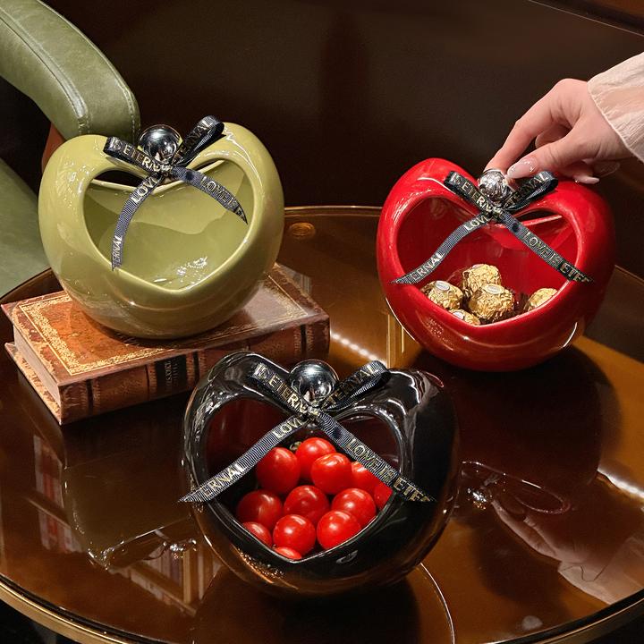 高颜值水果篮家用客厅茶几干果盘糖果收纳盒轻奢高档零食摆放盘