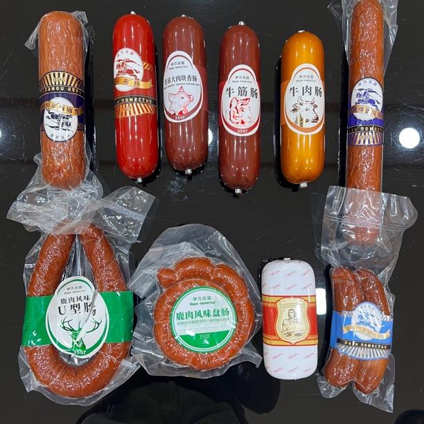 俄罗斯风味香肠组合卢布肠风干肠五花肉牛肉鸡肉猪肉解馋小食品