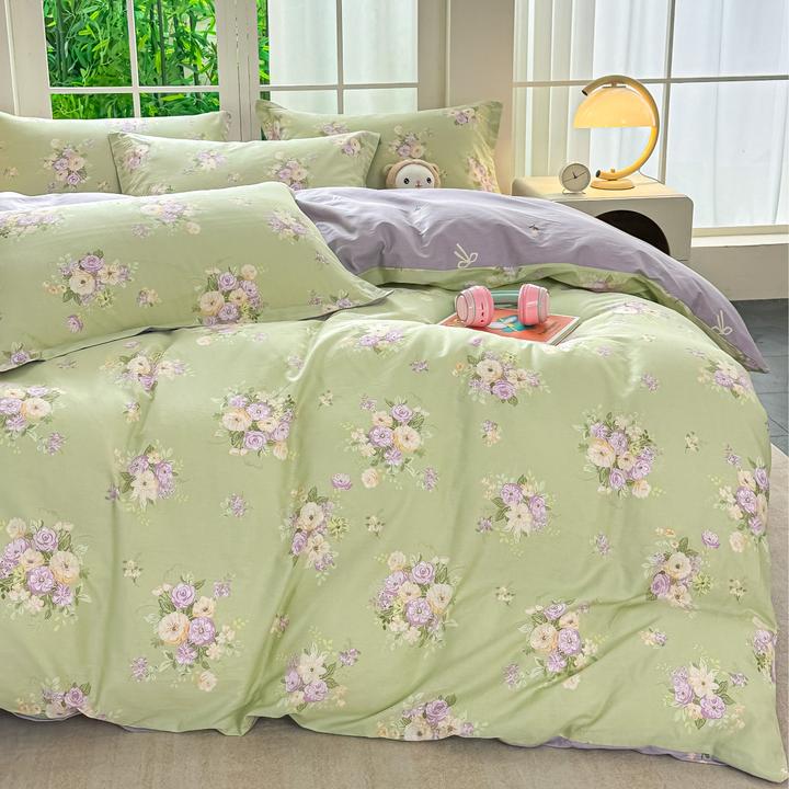 新疆棉全棉四件套 100%纯棉印花床笠4件套宿舍床单被套三件套亲肤