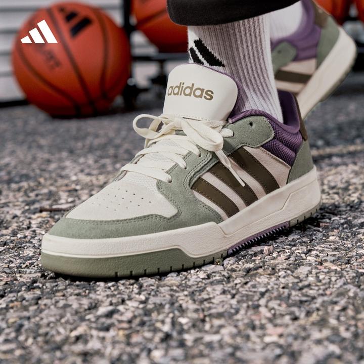 双旦礼遇阿迪达斯 ENTRAP美式校园风运动鞋复古篮球风板鞋 JR8322
