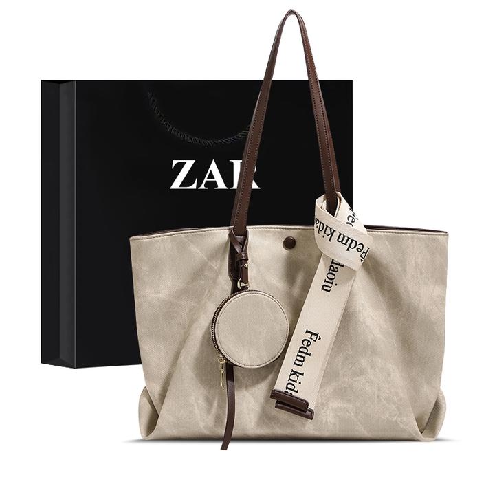 ZAR&RUILR/查瑞娜包包上班通勤大包时尚质感大容量单肩腋下托特包