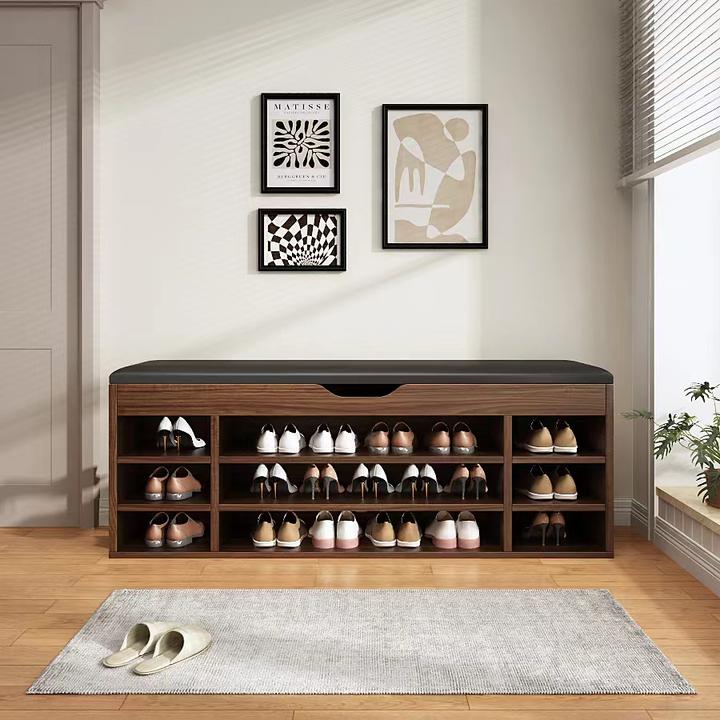 换鞋凳门口可坐网红款鞋凳一体免安装玄关柜收纳储物凳穿鞋凳防尘