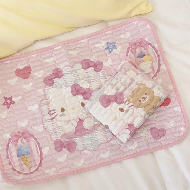 可爱小熊猫咪姨妈垫生理期床垫月经垫宿舍床上防漏垫子防水可水洗