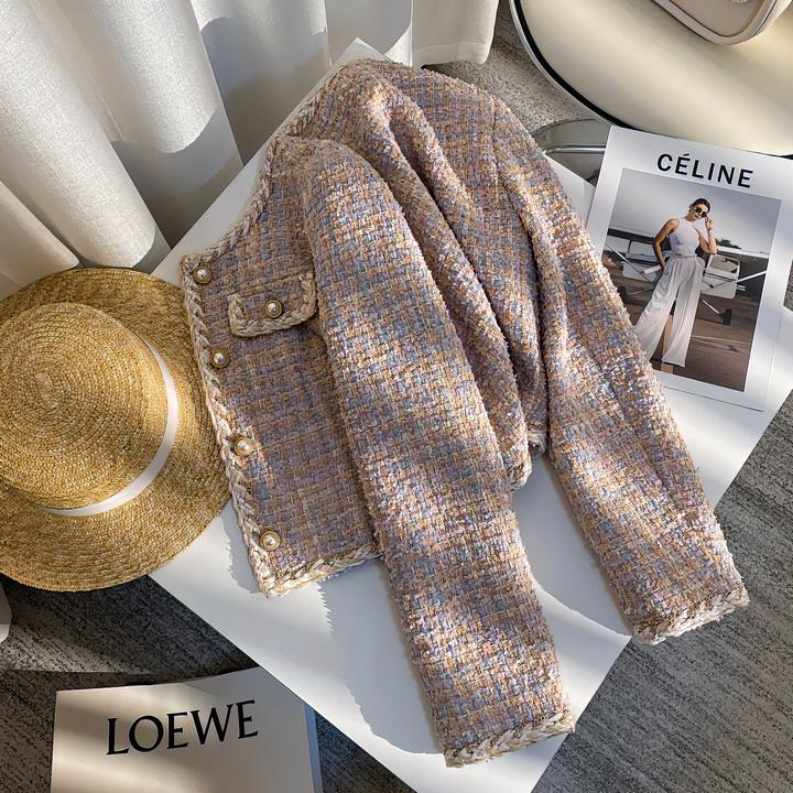 早春气质小个子春秋外套女高级感时尚气质百搭减龄显瘦小香风外套