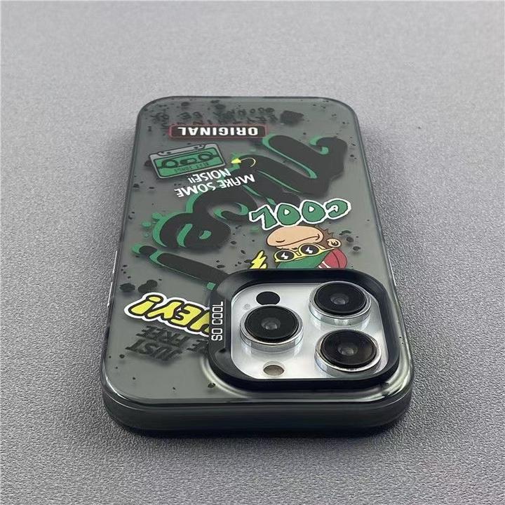 适用猿猴苹果13手机壳iPhone15/14promax个性彩银11新款12防摔xs