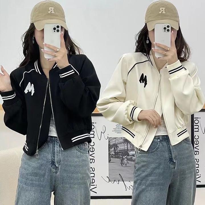 爆款棒球服外套女短款2024年春秋新款小个子百搭休闲洋气夹克上衣