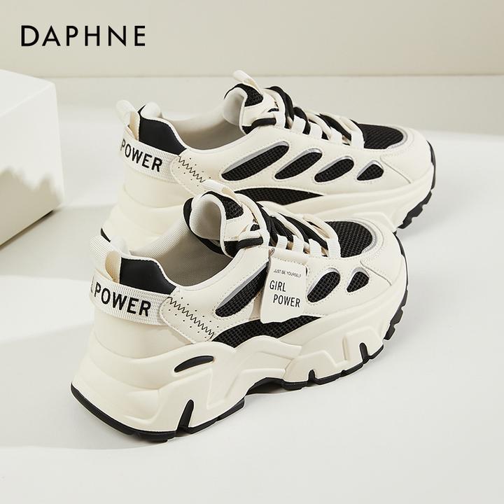 达芙妮轻便爆款老爹鞋女鞋显瘦不累脚2024秋季休闲跑步运动鞋防滑