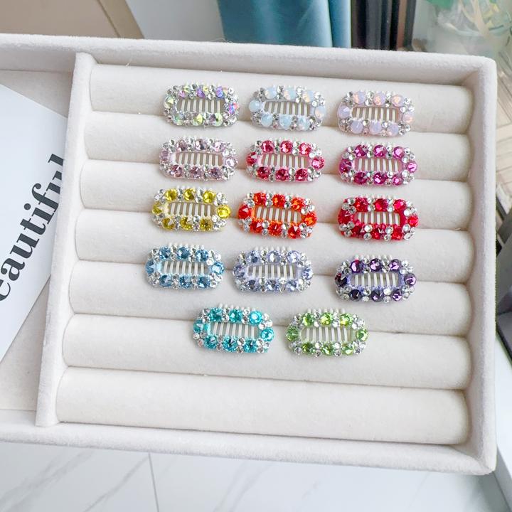 宠物发夹满钻闪钻系列梳夹 碎毛BB夹约克夏西施马尔济斯鼻梁毛夹