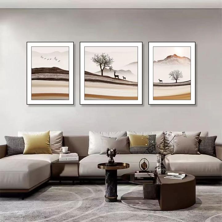 现代简约轻奢黑白灰时尚客厅装饰画皮革微雕肌理挂画装饰画