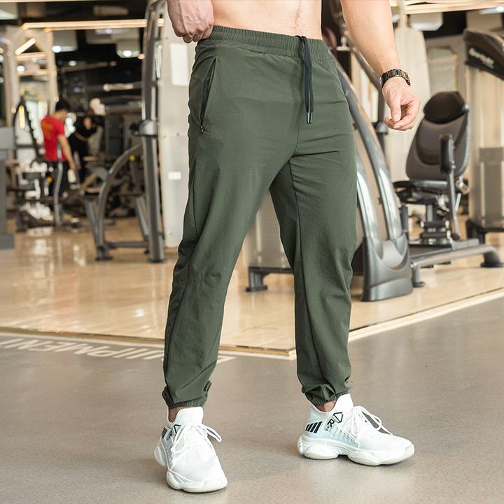 新款秋季运动健身长裤透气跑步裤运动长裤束脚训练微弹休闲长裤男