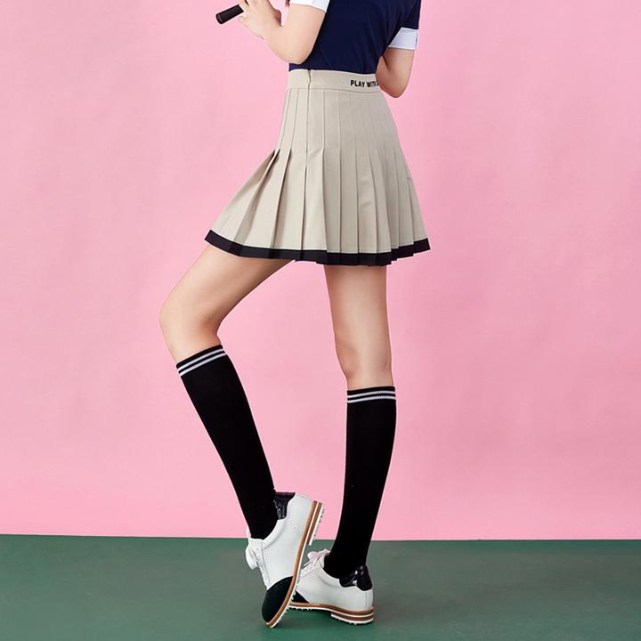 夏季运动户外百搭休闲短裙高腰显瘦高尔夫服装网球裙