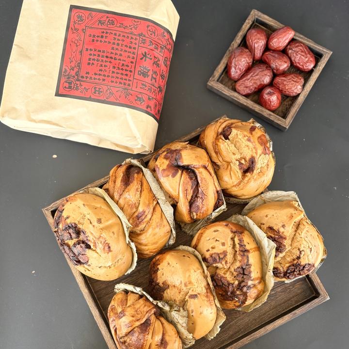 荷叶红糖馒头手工制作当天做当天发【加热】后吃劲道弹糯香甜松软