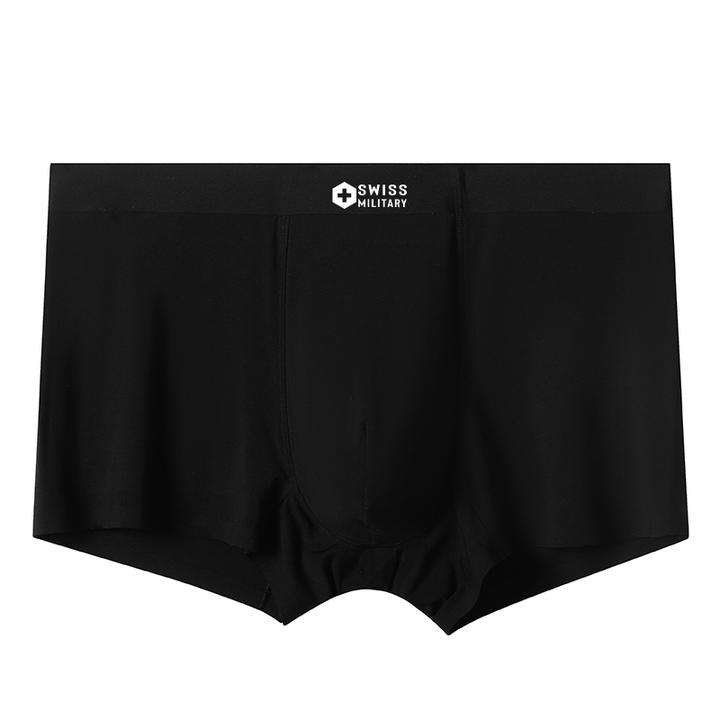SWISS MILITARY瑞士军工男士冰丝内裤莫代尔平角透气抑菌抗菌短裤