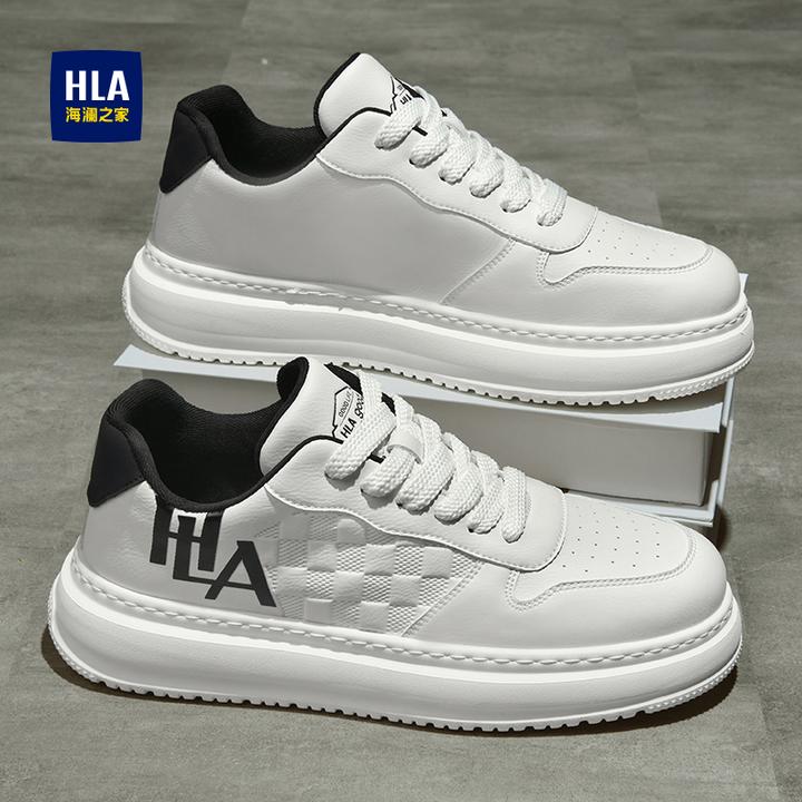 HLA/海澜之家男鞋新款秋冬男士时尚休闲百搭板鞋运动耐磨小白潮鞋