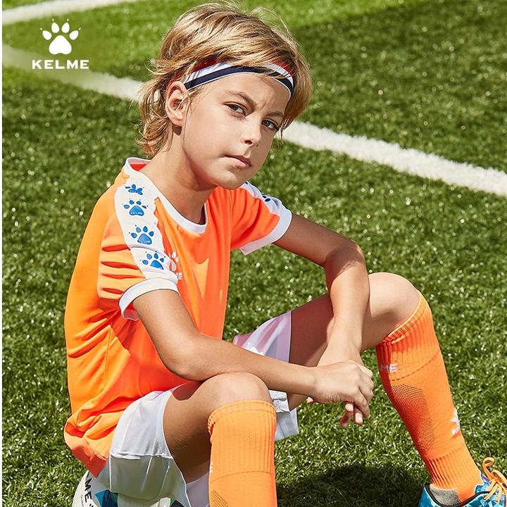 卡尔美旗舰店儿童足球服套装训练比赛组队服球衣小学生可定制BX