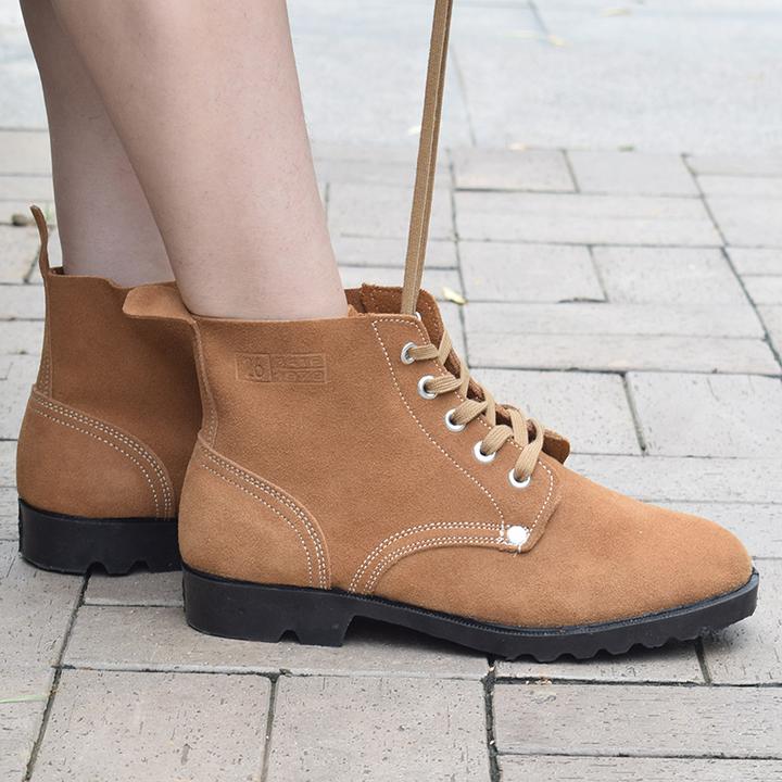 劳保男鞋高帮登山鞋真皮透气工地耐磨男士工装马丁靴男电焊工作鞋