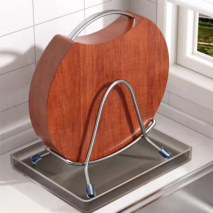 不锈钢大号砧板放置器加厚菜板架厨房粘板案板置物架锅盖收纳神器