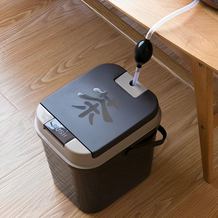 茶水垃圾桶和茶渣桶垃圾过滤排水桶茶台设计办公室家用加厚茶水桶