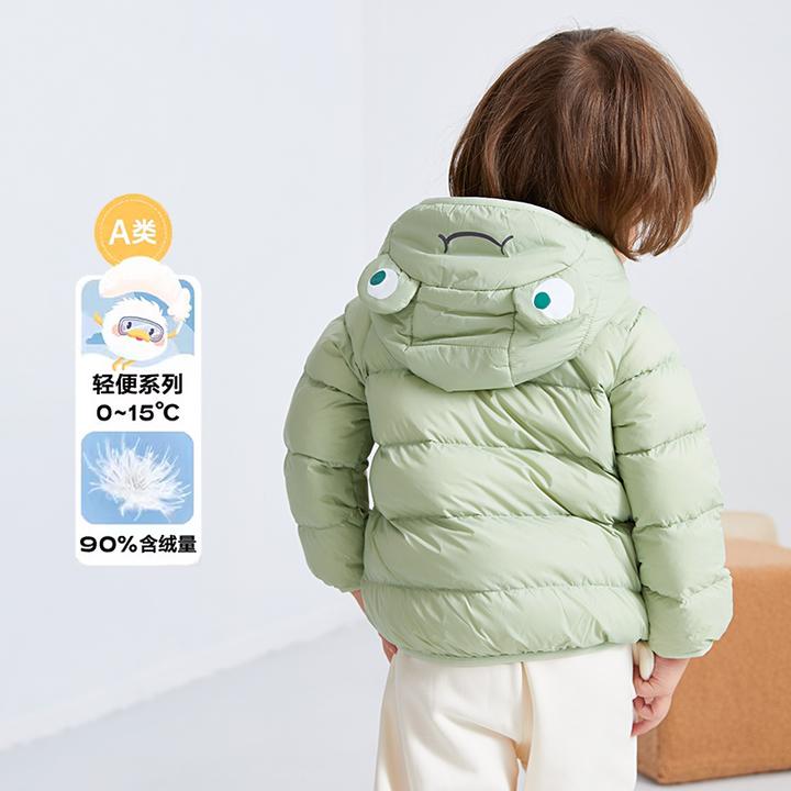 【商场同款】宝宝羽绒服03反季男女童轻薄2024冬装新款儿童白鸭绒