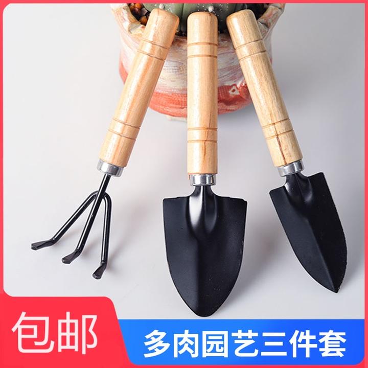 种花工具儿童幼儿园种菜养花园艺松土多肉种植工具三件套迷你铲子