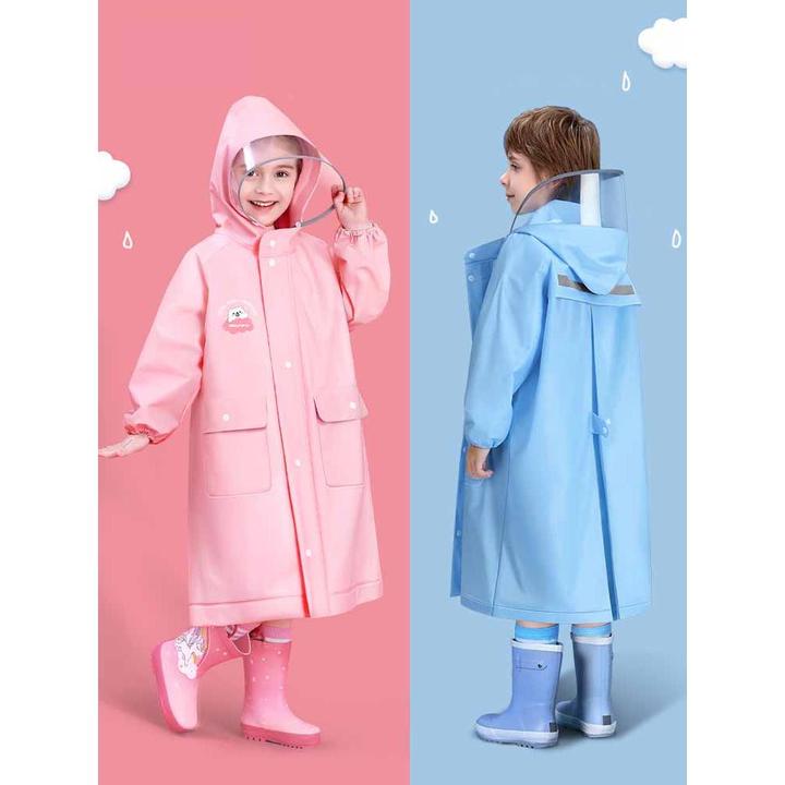 防水加厚专用雨披书包小孩女童带上学大童雨衣儿童全身小学生男童