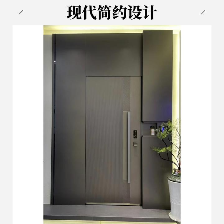 一门一景入户门新款流行铸铝门别墅进户门大门定制精雕大门入户门