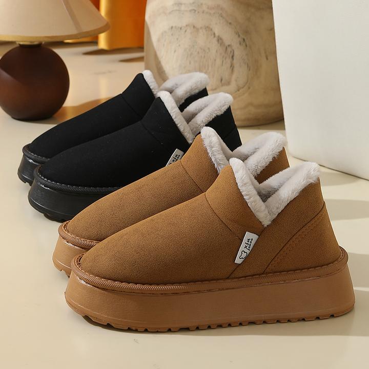 2024新款雪地靴加绒加厚防滑耐磨增高百搭高帮厚底冬季居家保暖鞋