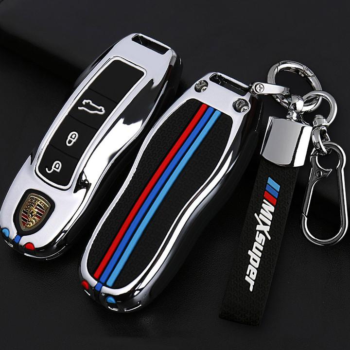 39适用保时捷Panamera帕拉梅拉卡宴包Macan车钥匙套718Taycan扣男