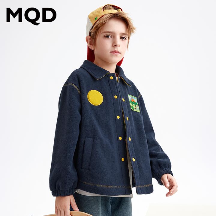 MQD童装儿童春秋新款时尚翻领外套宝宝休闲保暖上衣9643Y0801