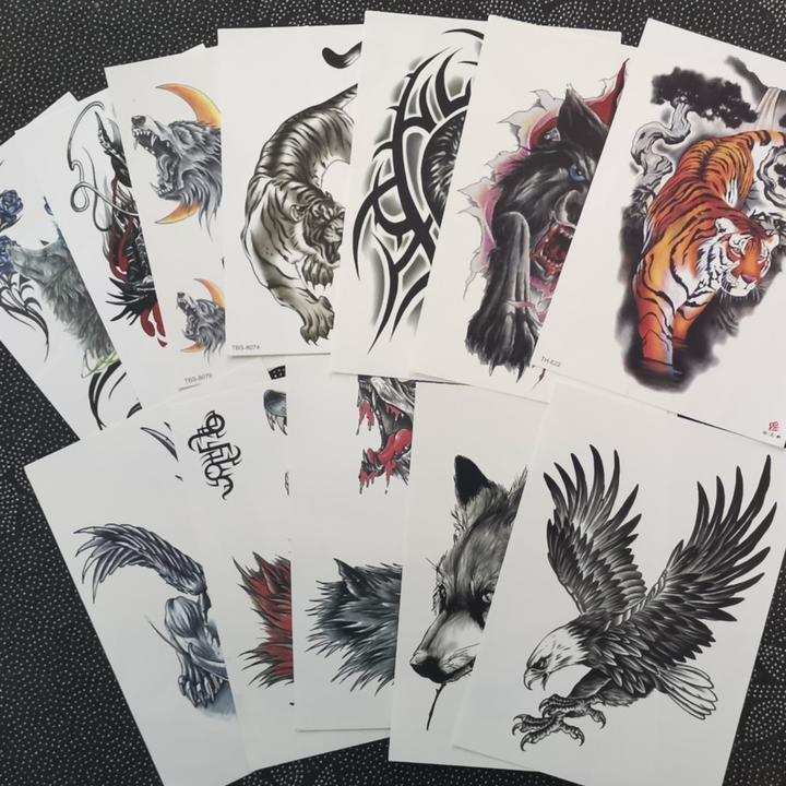 纹艾美防水彩色彩色半臂刺绣仿真纹身创意时尚纹身印刷贴纸图片