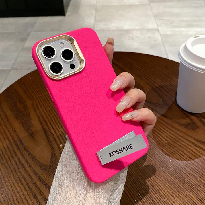 软壳磨砂金属支架苹果16ProMax手机壳iPhone14/15透明12防摔11软