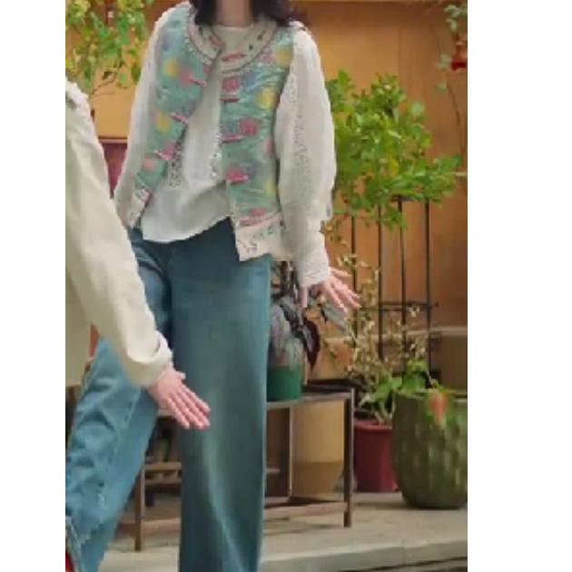 2025春季新款时尚女装网红气质爆款赫本分裤子牛仔裤宽松