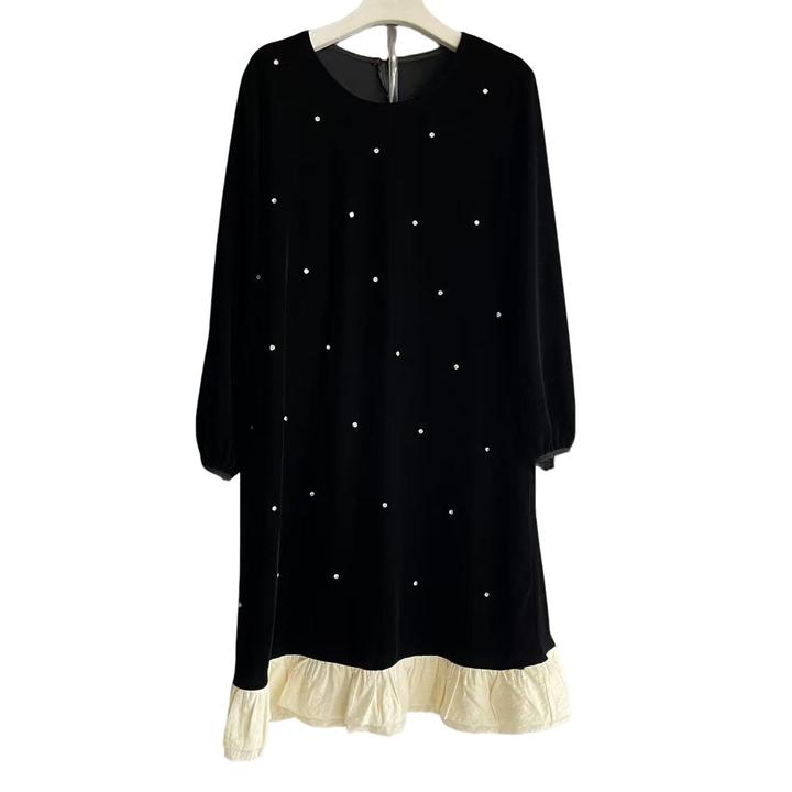 大码女装丝绒连衣裙