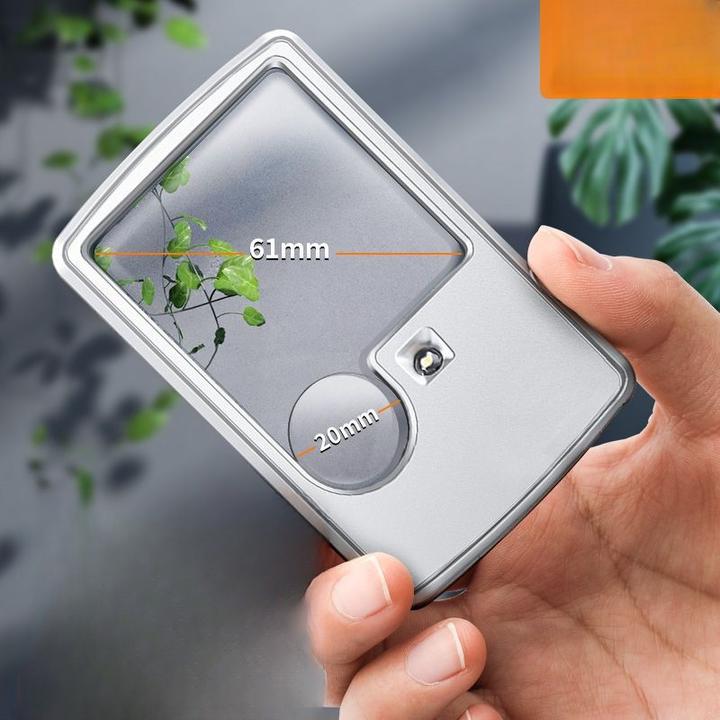 便携式多功能高倍带LED灯放大镜老人阅读高清适用